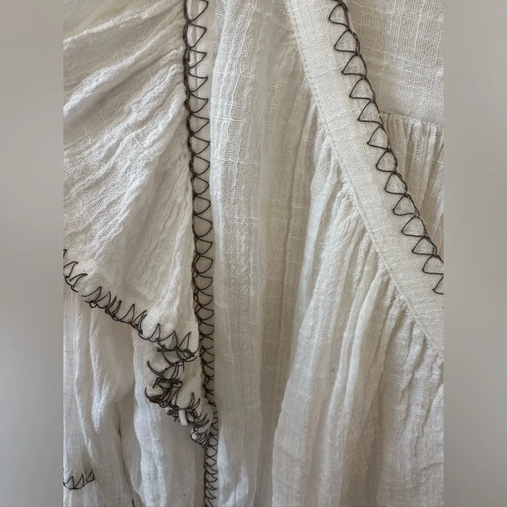 Free People Embroidered Flowy - Picture 7 of 9